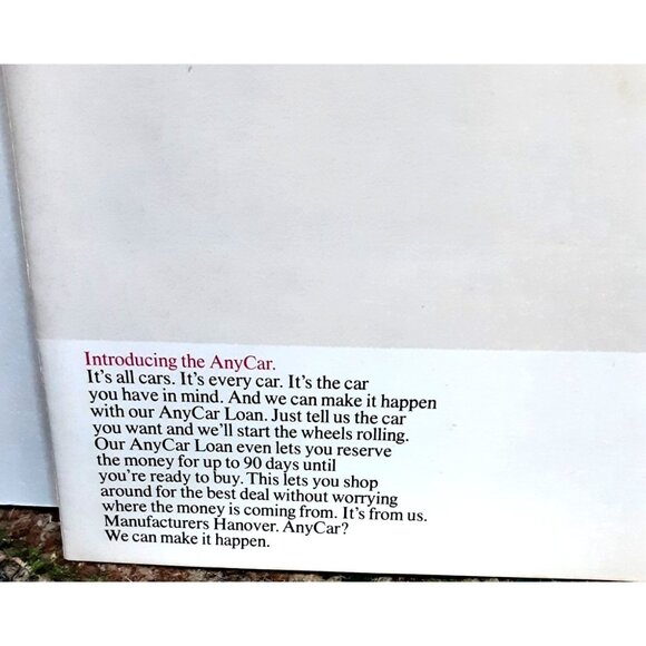 1971 Manufacturers Hanover ForChevAmChrysVagen AnyCar Loan Vintage Ad - Picture 2 of 3